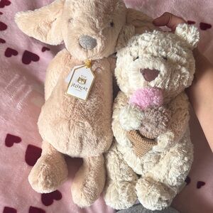 Jellycat Oatus Bear and Luxe Puppy Orlando Bundle FLASH SALE
